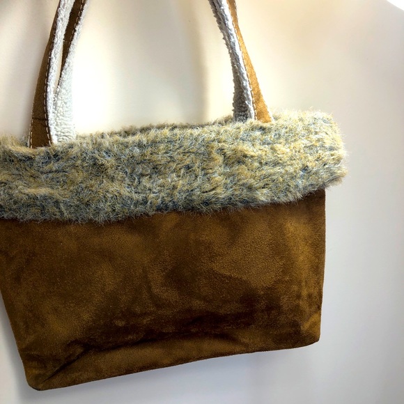 Bath & Body works faux fur/suede purse/tote - Picture 6 of 8